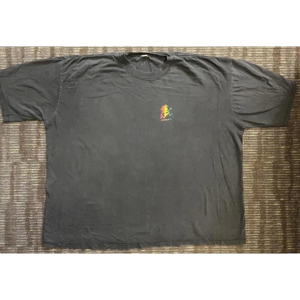 Vtg 90s Jamaica Rasta Man Shirt L Rastafari Island Vacation Reggae Jah Tourist *